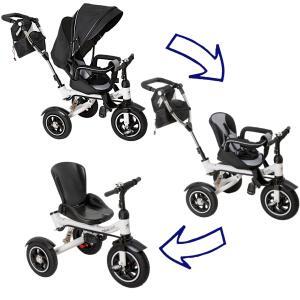 Tricicleta si Carucior pentru copii Premium TRIKE FIX V3 culoare Gri - Image 37