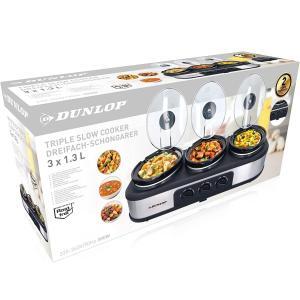 Aparat de gatit cu 3 boluri de 1,3l cu gatire lenta "Dunlop Slow Cooker XL" - Image 6