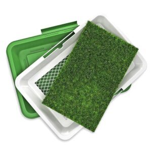 Litiera Inteligenta cu iarba artificiala pentru caini si catei de talie mica, 47 x 34cm - Image 4
