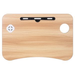 Masa pentru Laptop plianta din MDF, dimensiune 60 x 39,5 cm, cu USB, lampa si ventilator - Image 6
