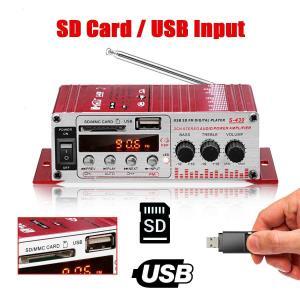 MINI amplificator auto, stereo, 12V, 40 W, radio FM, citire USB sau card SD, cu telecomanda - Image 3