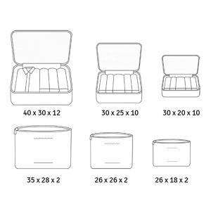 Organizator de calatorie, 6 elemente (3 plicuri independente si 3 organizatoare) - Image 6