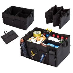 Organizator portbagaj auto cu 9 buzunare, 55 x 38 x 26cm, culoare neagra - Image 3