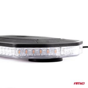 Rampa luminoasa girofar, culoare Orange, alimentare 12/24V, 48 LED-uri, protectie IP56, montaj cu magnet - Image 6