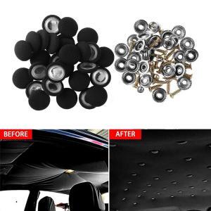 Set 12 clipsuri pentru reparatii tapiterie plafon auto, culoare Negru - Image 3