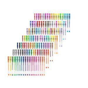 Set 140 piese, Pixuri cu gel multicolor cu sclipici (glitter) - Image 6