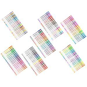 Set 140 piese, Pixuri cu gel multicolor cu sclipici (glitter) - Image 5