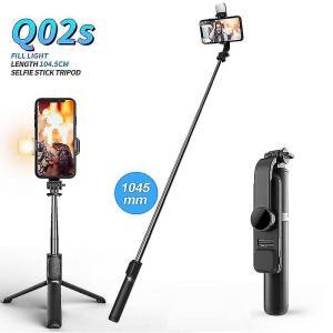 Set 3in1, Selfie Stick cu Lampa LED si Trepied, conectare Bluetooth, alimentare USB - Image 7