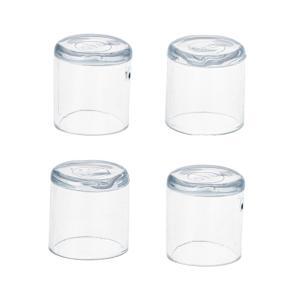 Set 4 buc. protectii anti-zgarieturi picioare scaun, diametru 19mm, culoare transparent - Image 3