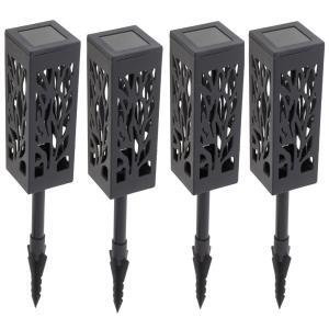 Set 4 lampi solare de gradina cu picior tip "Lampion" cu LED - Image 5