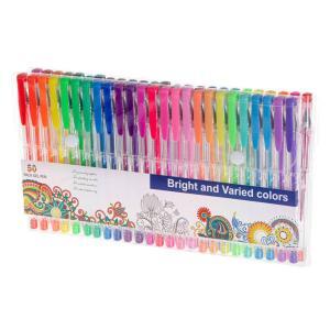 Set 50 piese, Pixuri cu gel multicolor cu sclipici (glitter) - Image 8