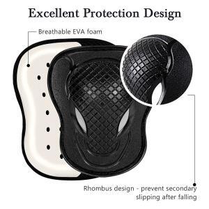 Set pentru copii, 6 x protectii pentru genunchi, coate si incheieturi (bicicleta, role, skateboard, patine) - Image 5