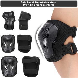 Set pentru copii, 6 x protectii pentru genunchi, coate si incheieturi (bicicleta, role, skateboard, patine) - Image 8