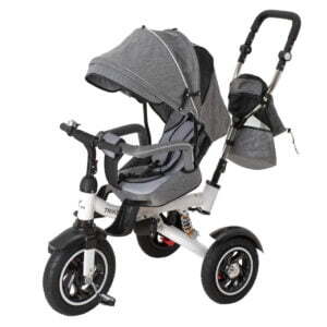 Tricicleta si Carucior pentru copii Premium TRIKE FIX V3 culoare Gri - Image 5