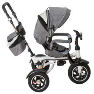 Tricicleta si Carucior pentru copii Premium TRIKE FIX V3 culoare Gri - Image 4