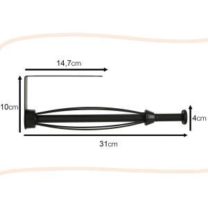 Suport rola prosop de bucatarie, culoare neagra - Image 7