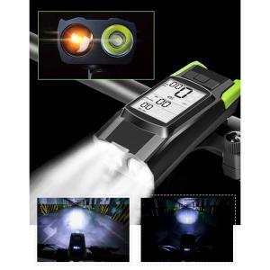 Vitezometru Digital cu lampa Fata + Spate si Claxon, waterproof, pentru bicicleta, model AVX-WT-BK-1718B - Image 6