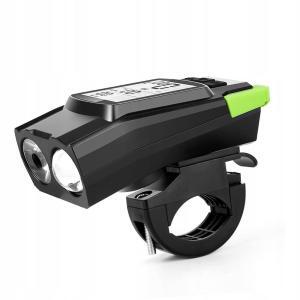 Vitezometru Digital cu lampa Fata + Spate si Claxon, waterproof, pentru bicicleta, model AVX-WT-BK-1718B - Image 4