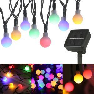 Ghirlanda Magica Luminoasa de exterior cu 50 LED-uri Multicolore, 8 functii si Panou Solar, lungime 6,7 m - Image 6