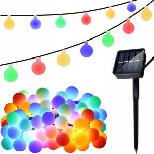 Ghirlanda Magica Luminoasa de exterior cu 50 LED-uri Multicolore, 8 functii si Panou Solar, lungime 6,7 m - Image 4