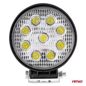 Proiector LED pentru Off-Road, ATV, SSV, culoare 6500K, LED FLOOD, 27W, tensiune 9 - 36V, diametru Ø110 mm - Image 4