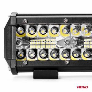 Proiector LED pentru Off-Road, ATV, SSV, culoare 6500K, 6400 lm, tensiune 9 - 36V, dimensiuni 300 x 74 mm - Image 5