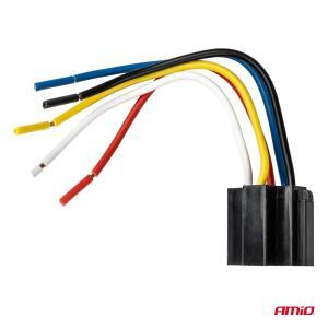 Releu auto cu 5 pini, 12V, 40A + Mufa releu cu cabluri - Image 3