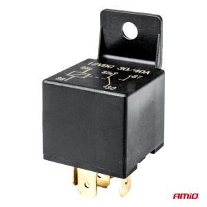 Releu auto cu 5 pini, 12V, 40A + Mufa releu cu cabluri - Image 4