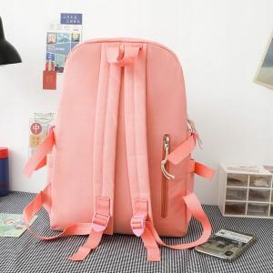 Set 4-in-1 pentru Scolari sau Prescolari - (rucsac, geanta de umar, plic elegant, penar), culoare ROZ cu IEPURAS, Cod AVX-WT-BUNN-PINK - Image 4