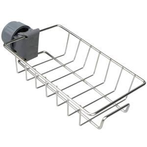 Raft organizator universal pentru bucatarie sau baie, montaj pe robinet, material otel, culoare Argintiu - Image 4