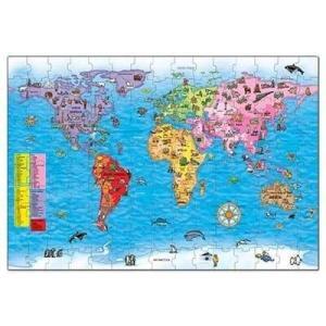 Puzzle si poster Harta lumii (limba engleza 150 piese) WORLD MAP PUZZLE & POSTER - Image 3