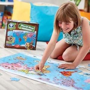 Puzzle si poster Harta lumii (limba engleza 150 piese) WORLD MAP PUZZLE & POSTER - Image 5