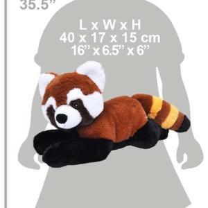 Urs Panda Rosu Ecokins - Jucarie Plus Wild Republic 30 cm - Image 4