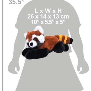 Urs Panda Rosu Ecokins - Jucarie Plus Wild Republic 20 cm - Image 3