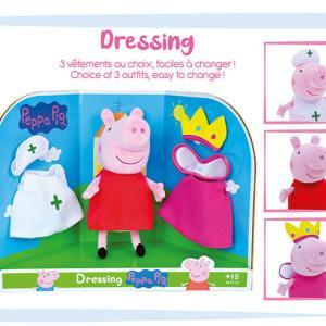 Jucarie Plus Jemini Peppa Pig 20cm cu Costumase de Schimb - Image 4