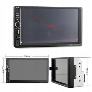 Player Video Auto dimensiune 2DIN, + Camera Marsarier INCLUSA, TouchScreen de 7 inch, 4 x 50W, model WDS-30 cu Bluetooth, Handsfree, Radio, MP3, WMA, MP4, AUX, Card, Telecomanda - Image 4