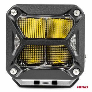 Proiector LED "PRO SERIES" cu doua functii pentru Off-Road, ATV, SSV, putere 18W, 1800lm, culoare 6000K, tensiune 10-30V, dimensiuni 82 x 78 x 76 mm - Image 3