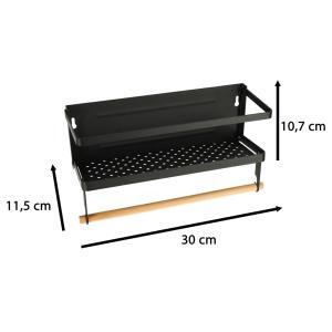 Raft magnetic de frigider 2in1, pentru condimente si prosop de bucatarie - Image 6