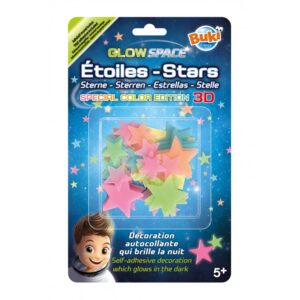 Decoratiuni de perete fosforescente- Stele 3D multicolore