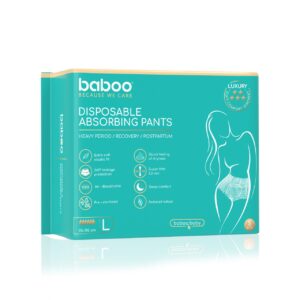 Set Chiloti Absorbanti De Unica Folosinta Baboo-5 bucati, Marime L