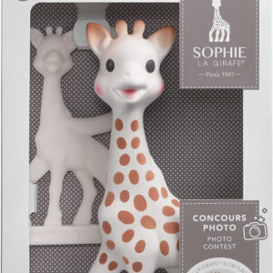 Set Cadou Girafa Sophie Si Inel Dentitie Alb