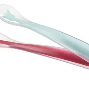 2 lingurite din silicon moale Girafa Sophie