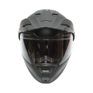 Casca motocross integrala negru mat cu viziera transparenta si ochelari de soare, marimea L, model LION - Image 4