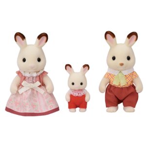FIGURINE SYLVANIAN FAMILIES-FAMILIA IEPURASILOR CHOCOLATE TRIO