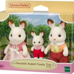 FIGURINE SYLVANIAN FAMILIES-FAMILIA IEPURASILOR CHOCOLATE TRIO - Image 3