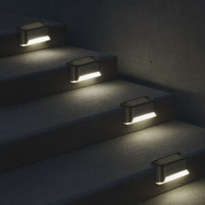 Set 8 Lampi solare LED pentru iluminat scari exterioare cu senzor crepuscular - Image 5