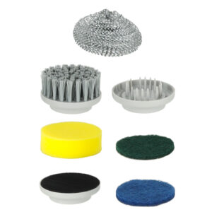 Perie electrica "5-in-1" cu 5 accesorii de curatare pentru baie, podea, rosturi faianta, piscina, cu afisaj cu LED si incarcare USB - Image 15