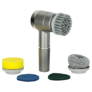 Perie electrica "5-in-1" cu 5 accesorii de curatare pentru baie, podea, rosturi faianta, piscina, cu afisaj cu LED si incarcare USB - Image 10