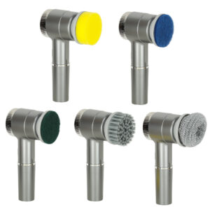 Perie electrica "5-in-1" cu 5 accesorii de curatare pentru baie, podea, rosturi faianta, piscina, cu afisaj cu LED si incarcare USB - Image 6