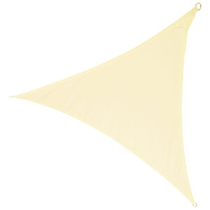 Umbrar de gradina triunghiular, impermeabil, culoare Bej, dimensiune 4 x 4 x 4 m - Image 3